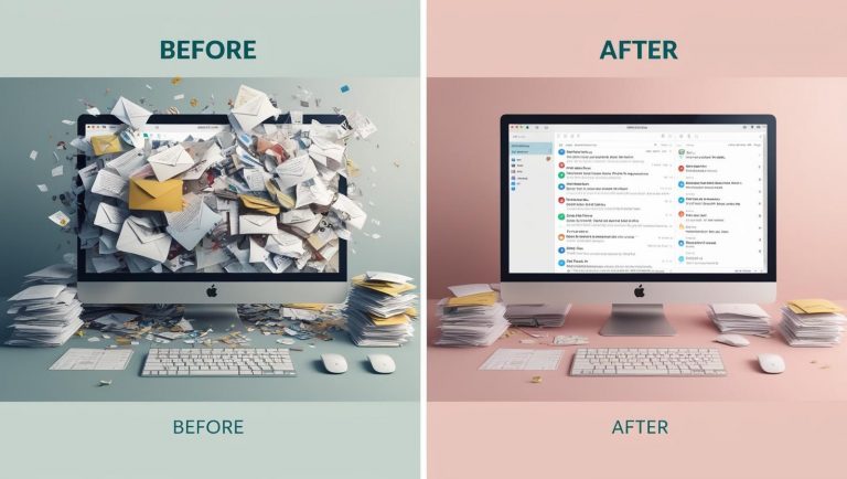 before and after inbox detox virtual assistant alex berry